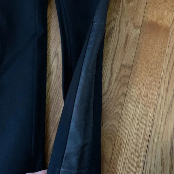 J.Crew Pixie Pants Size 0 Short with Leather Panel - Picture 2 of 5